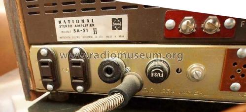 National FM Multiplex MFB Stereo Amplifier SA-51H; Panasonic, (ID = 2527403) Radio