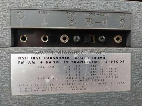 National Panasonic Multi-Band FM-AM 4-Band 12-Transistor T-100DMD; Panasonic, (ID = 2657006) Radio