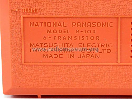 National Panasonic R-104; Panasonic, (ID = 2269529) Radio