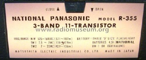 National Panasonic R-355; Panasonic, (ID = 1962832) Radio