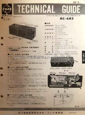 National Panasonic RC-685; Panasonic, (ID = 2678960) Radio