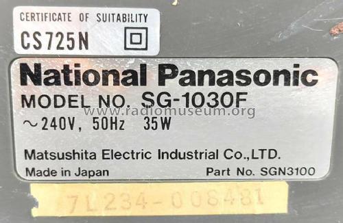 National Panasonic SG-1030F; Panasonic, (ID = 2658081) Radio