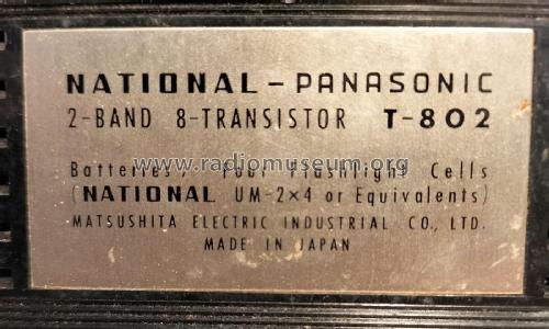 National Panasonic T-802; Panasonic, (ID = 2825003) Radio