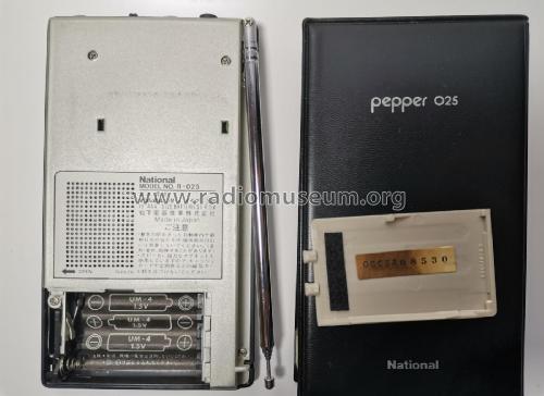 National Pepper R-025; Panasonic, (ID = 3005103) Radio