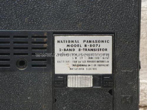 National 'Panasonic 8' R-807 J; Panasonic, (ID = 1655195) Radio