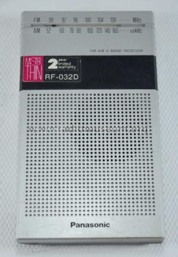 Panasonic 'Mr. Thin' FM-AM 2-Band Receiver RF-032D; Panasonic, (ID = 1559205) Radio