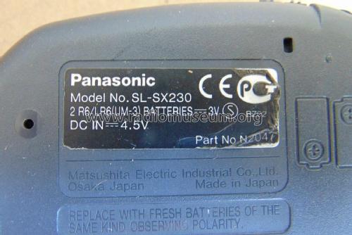Portable CD Player SL-SX230; Panasonic, (ID = 2775760) Sonido-V