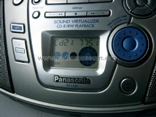 Portable Stereo CD System RX-ES22; Panasonic, (ID = 2664009) Radio