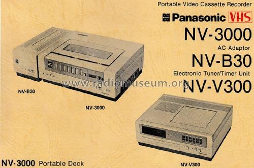 Portable Video Cassette Recorder NV-3000 -E / -B; Panasonic, (ID = 1961071) R-Player