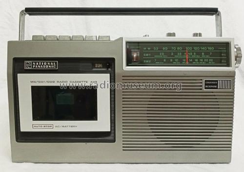 Radio Cassette 443 RQ-443DS; Panasonic, (ID = 2867053) Radio