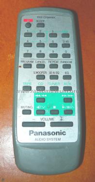 Audio System Remote Control RAK-CH944WK; Panasonic, (ID = 1882486) Misc