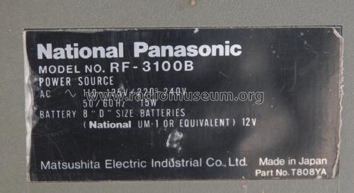 FM-MW-SW 31-Band Receiver/SW Double Superheterodyne RF-3100B DR-31; Panasonic, (ID = 3076281) Radio