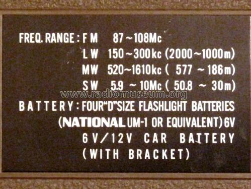 RF-894L; Panasonic, (ID = 1909187) Radio