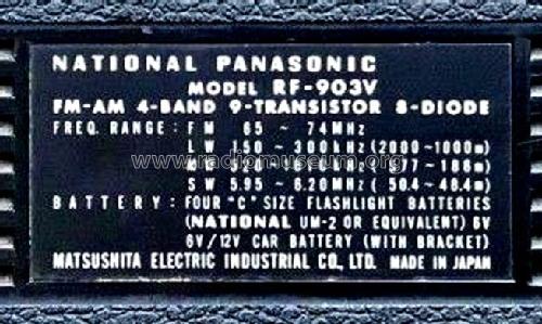 National Panasonic GT Custom 4-Band RF-903V [OIRT]; Panasonic, (ID = 2332553) Radio