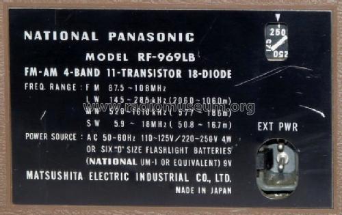 RF-969LB; Panasonic, (ID = 1652993) Radio