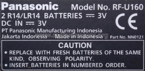 Panasonic RF-U160; Panasonic, (ID = 2045961) Radio