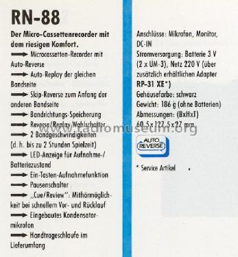 RN-88; Panasonic, (ID = 1649680) Ton-Bild