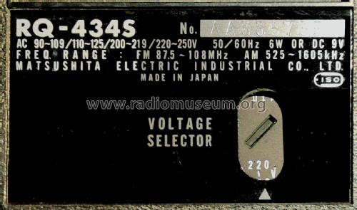 RQ-434S; Panasonic, (ID = 3078279) Radio