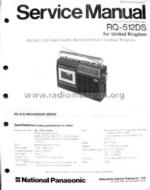 RQ-512DS; Panasonic, (ID = 2322539) Radio