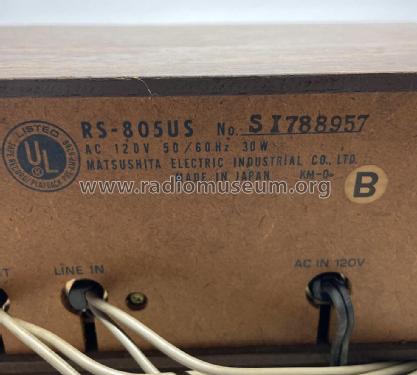 RS-805US; Panasonic, (ID = 2847041) Sonido-V