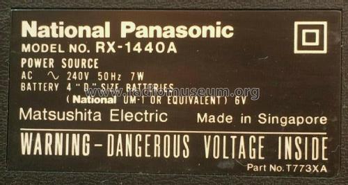 National Panasonic RX-1440A; Panasonic, (ID = 2586682) Radio