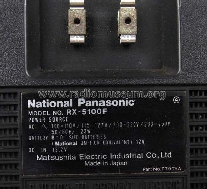 RX-5100F; Panasonic, (ID = 1609332) Radio