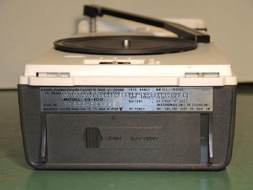 National Panasonic 3 in 1 Cassette Radio Phono Phonograph Tape Recorder SG-100; Panasonic, (ID = 1903753) Radio