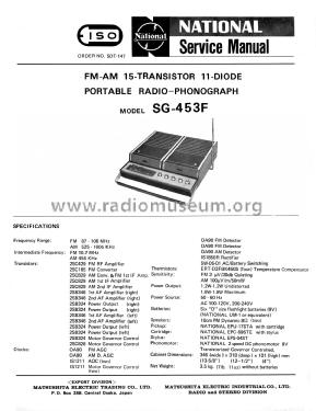 SG-453F; Panasonic, (ID = 3007422) Radio