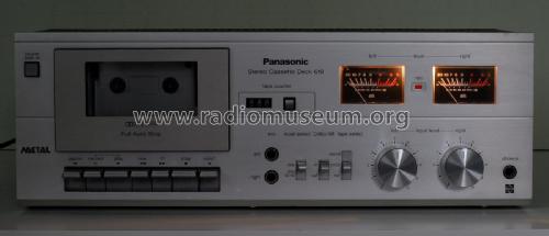 Stereo Cassette Deck RS-619; Panasonic, (ID = 3116798) R-Player