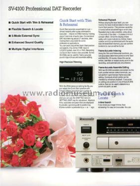 Professional DAT Recorder SV-4100; Panasonic, (ID = 3084476) R-Player