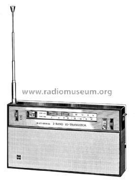 National 2-Band 10-Transistor T-63 H; Panasonic, (ID = 1720911) Radio