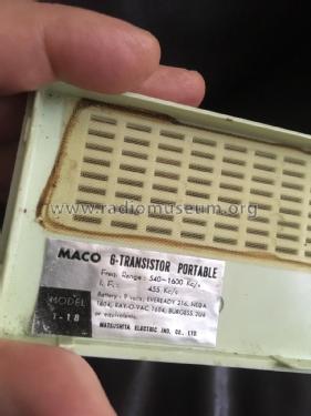 6-Transistor Portable T-18; Maco Electric Corp.; (ID = 2328760) Radio