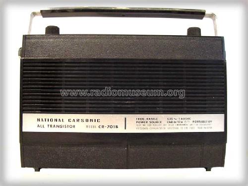 National Carsonic All Transistor CR-701B; Panasonic, (ID = 506355) Radio