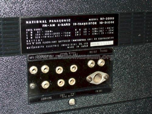 FM-AM 6-Band Radio RF-3000 Radio Panasonic, Matsushita, National