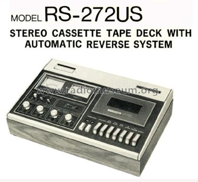 Stereo Cassette Deck RS-272US; Panasonic, (ID = 1279586) R-Player