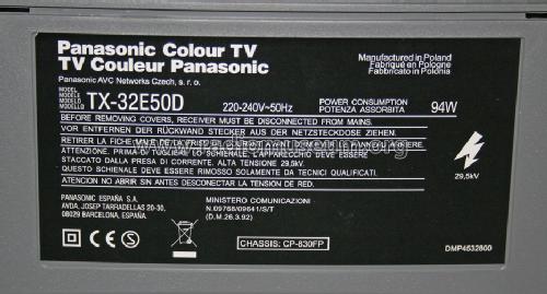 Panasonic Colour TV TX-32E50D; Panasonic, (ID = 1399862) Television