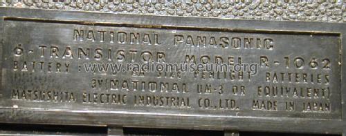 R-1062; Panasonic, (ID = 912628) Radio