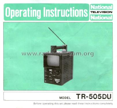 Ranger 505 TR-505DU; National Panasonic, (ID = 1205032) Televisore