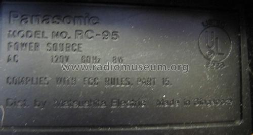 RC-95; Panasonic, (ID = 1417622) Radio