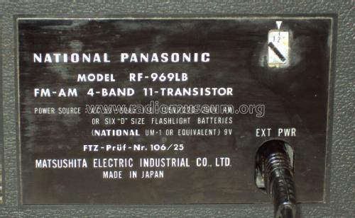 RF-969LB; Panasonic, (ID = 811424) Radio