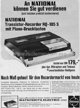 National RQ-105S; Panasonic, (ID = 296685) R-Player