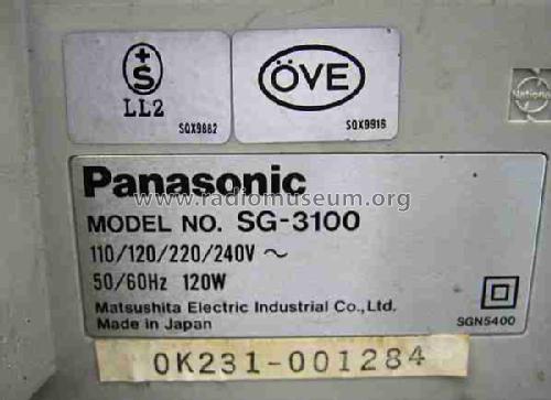 SG-3100; Panasonic, (ID = 465856) Radio