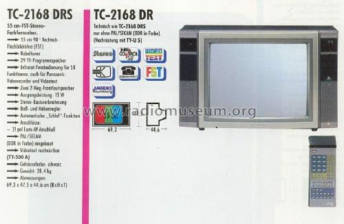 TC-2168DR; Panasonic, (ID = 591584) Television