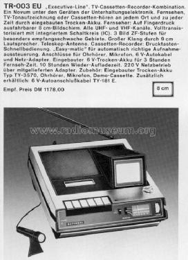 TR-003EU; Panasonic, (ID = 627779) TV Radio