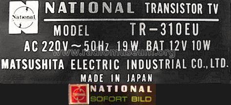 Transistor TV Sofort Bild TR-310EU; Panasonic, (ID = 653389) Télévision