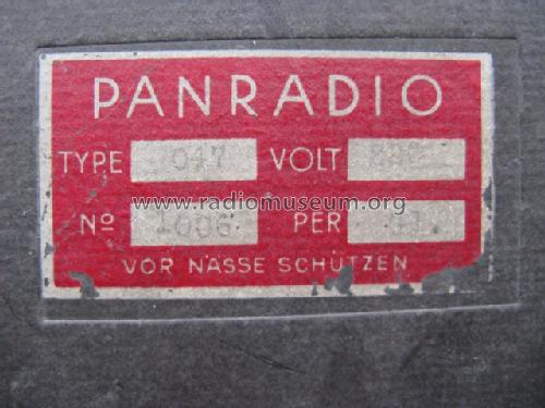 Kanzler 0410/?; Panradio A - siehe (ID = 702388) Radio