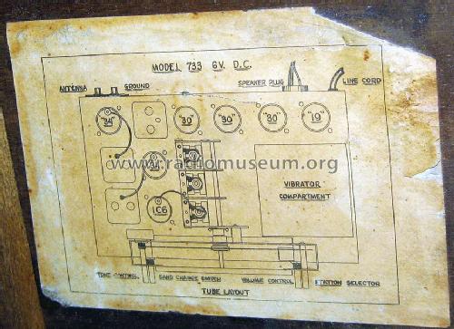 Masterpiece 733 1937; Parker McCrory Mfg. (ID = 408438) Radio