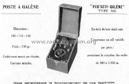 Portatif-Galène 300; PARM P.A.R.M.; Paris (ID = 1189494) Crystal