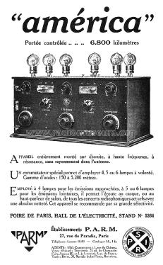 América ; PARM P.A.R.M.; Paris (ID = 992553) Radio