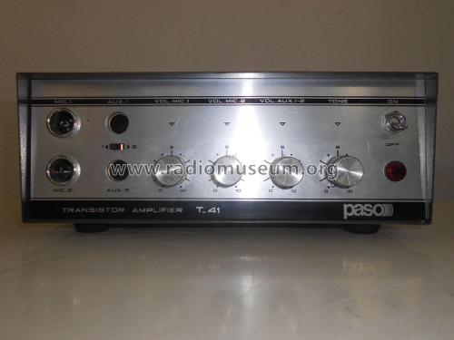 Transistor Amplifier T-41; PASO S.p.A.; Lainate (ID = 2223147) Ampl/Mixer